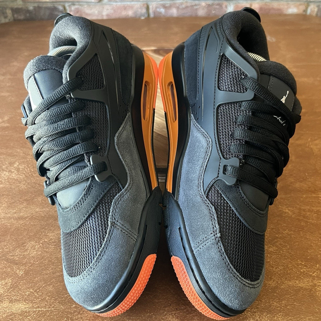 Air Jordan 4 RM Black Gray Starfish Low Shoes Sneakers Mens Sizes 11