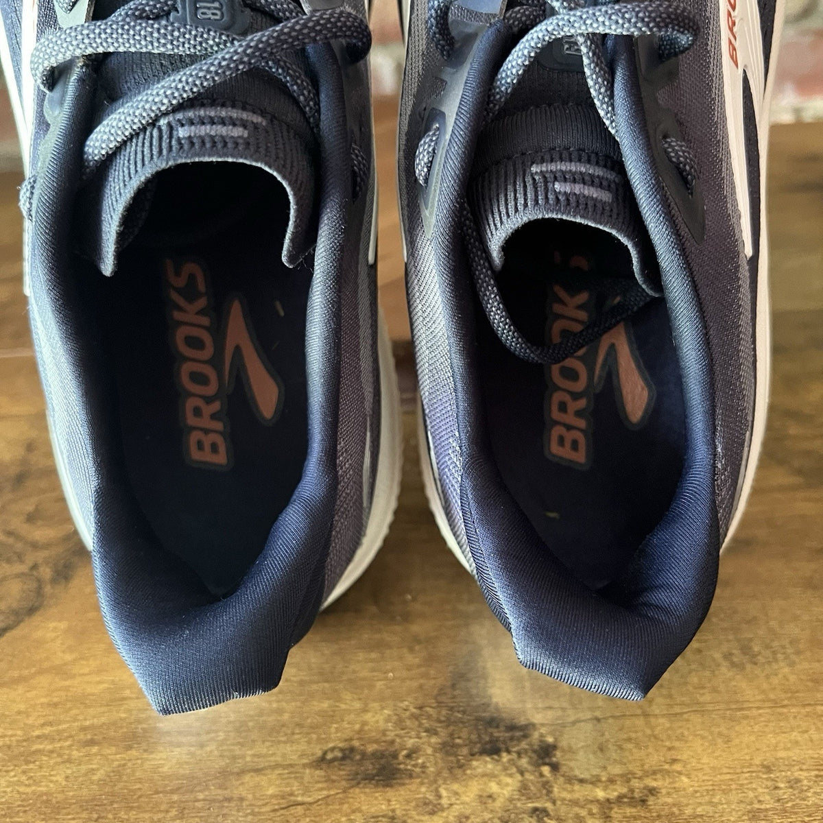 Brooks Ghost 18 Mens 11 Blue White Neutral Cushioned Running Sneakers Shoes