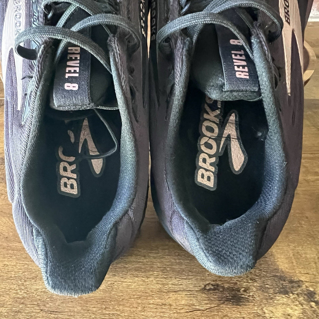 Brooks Revel 8 Women's Size 7 Black Rose Gold Athletic Running Shoes Sneakers