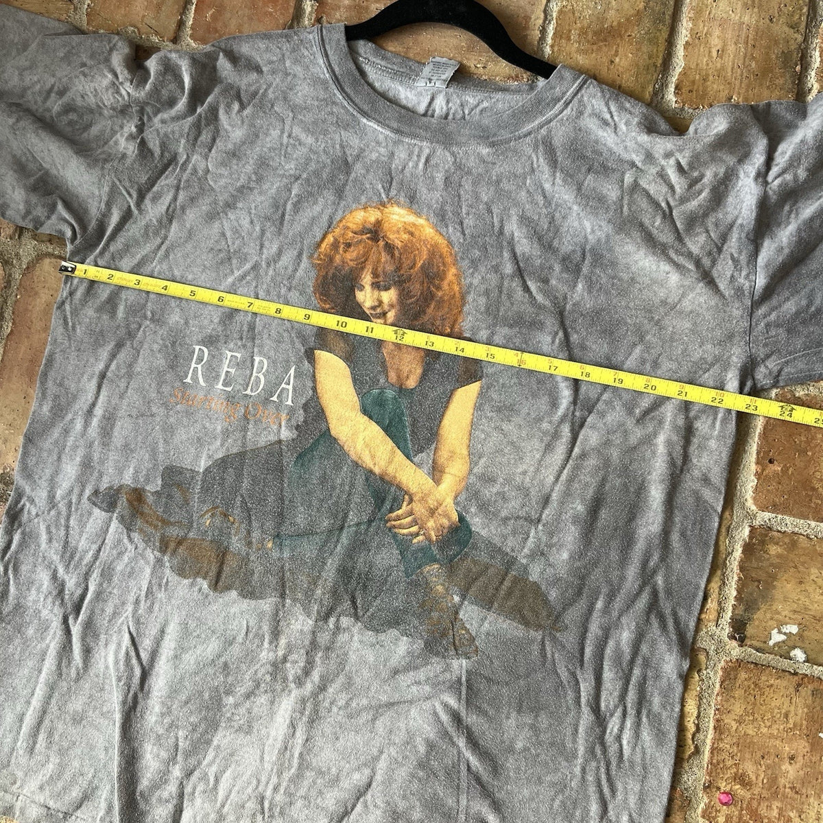 Vintage Reba McEntire Starting Over 20 Years Country Tye Dye Gray Shirt XL 90s