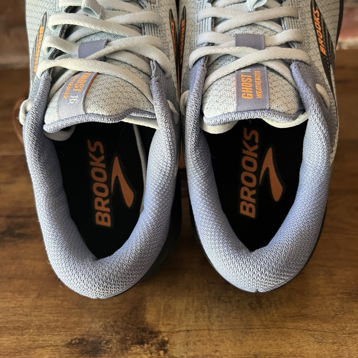 Brooks Ghost 16 Weatherized Blue Neutral Cushion Running Men's 8 Shoes Sneakers