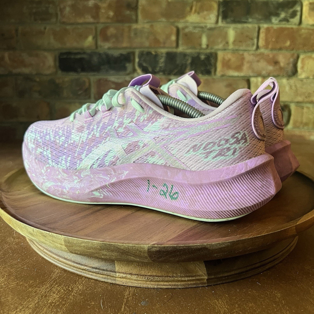 Asics Gel Noosa Tri 16 Pink Marbled Women's 9.5 Road Running Shoes Sneakers