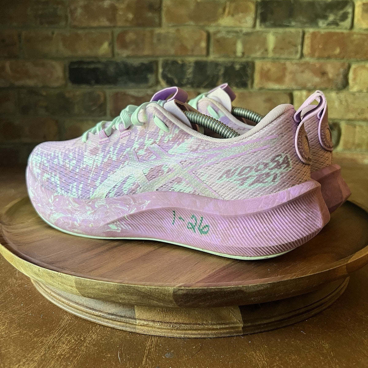 Asics Gel Noosa Tri 16 Pink Marbled Women's 9.5 Road Running Shoes Sneakers