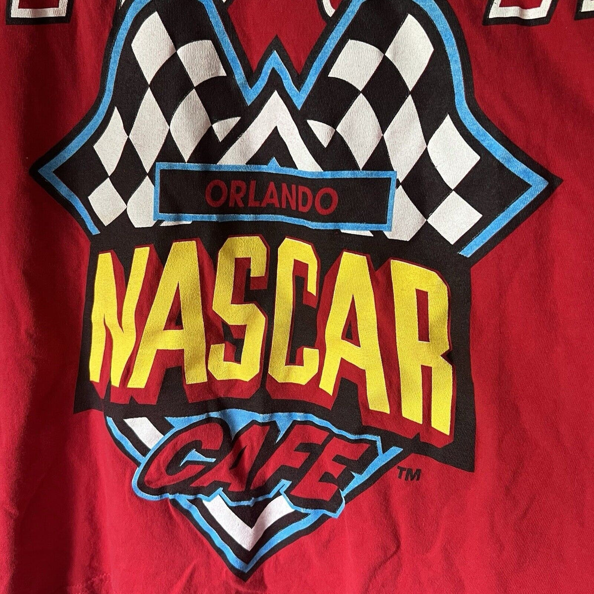 Vintage NASCAR Café Orlando "Life's a Race" Red Shirt - Men's M