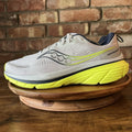 Saucony Guide 18 Stability Cushioned Gray Yellow Running Shoes Sneakers Men's 11