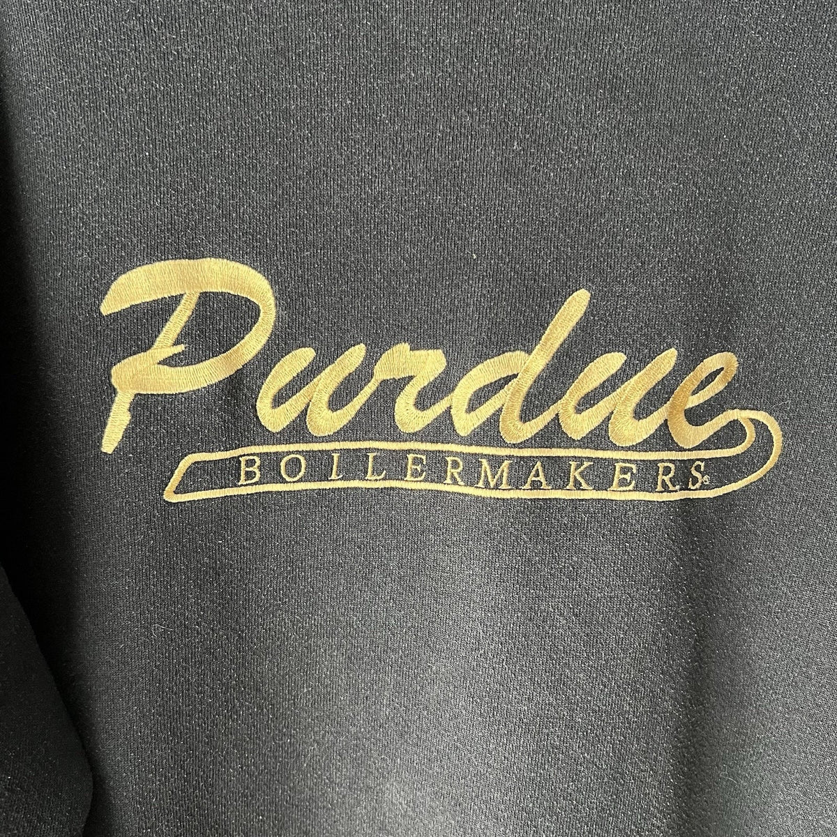 Vintage Purdue University Sweatshirt Size Large Pullover College Black Sweater
