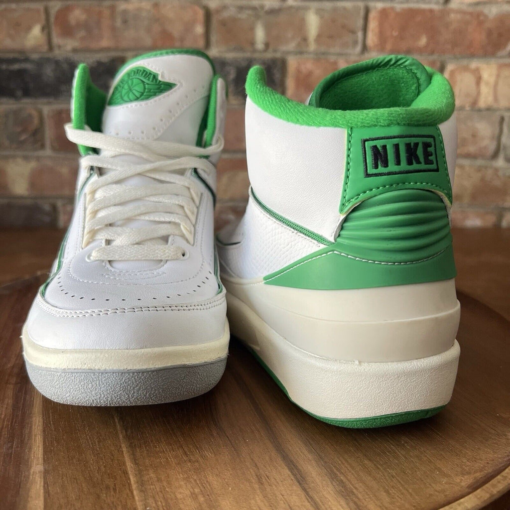 Nike Air Jordan 2 Retro GS Lucky Green Cream Youth 6.5 Women's 8 Shoes Sneakers