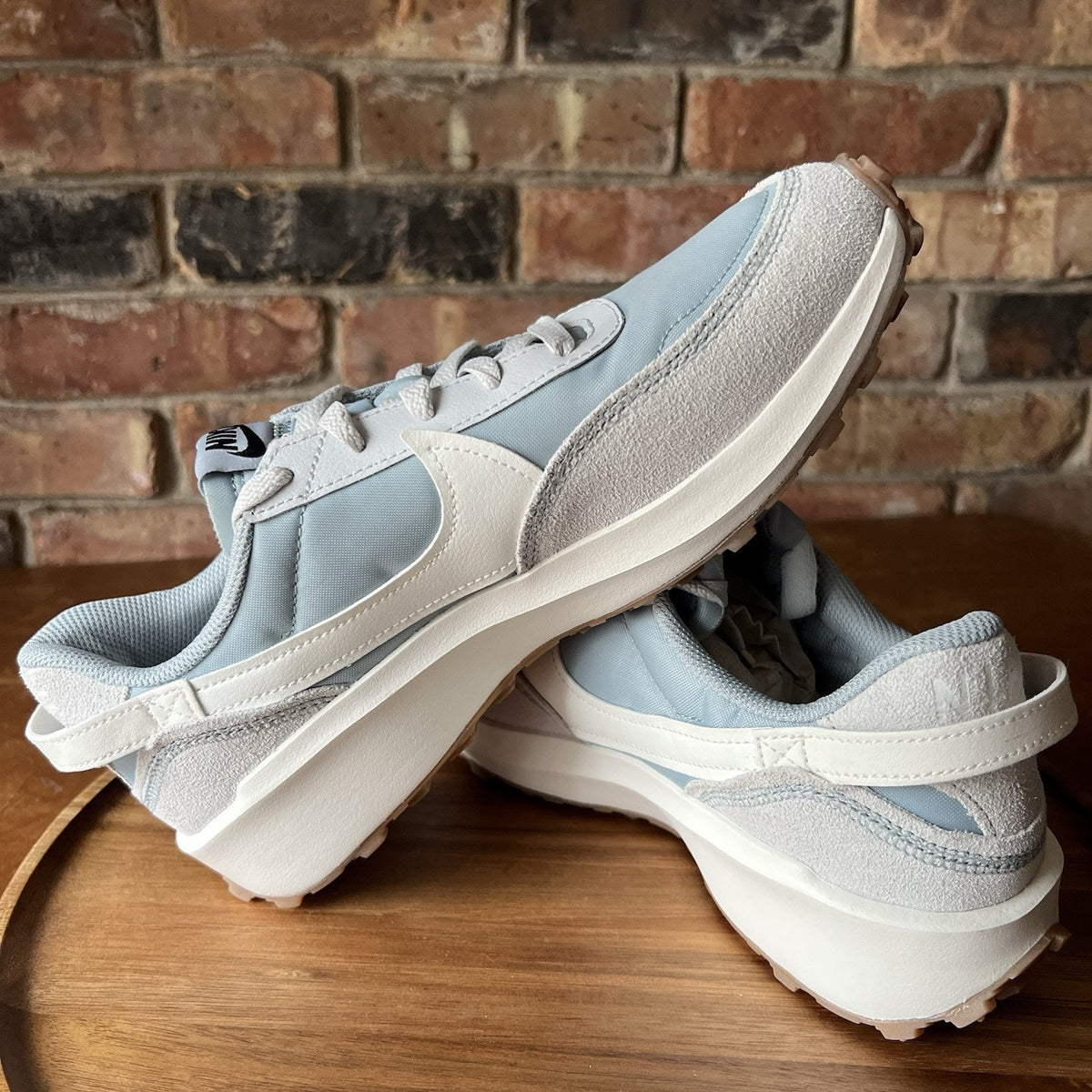 Nike Waffle Debut Light Pumice Sail Teal Suede Sneakers Shoes Women’s Size 6
