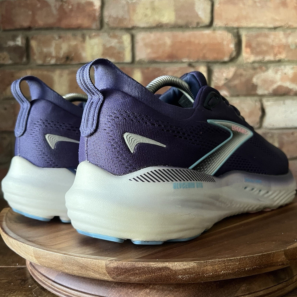 Brooks Glycerin 22 GTS Supportive Womens 12 EE Cushion Blue Pink Shoes Sneakers