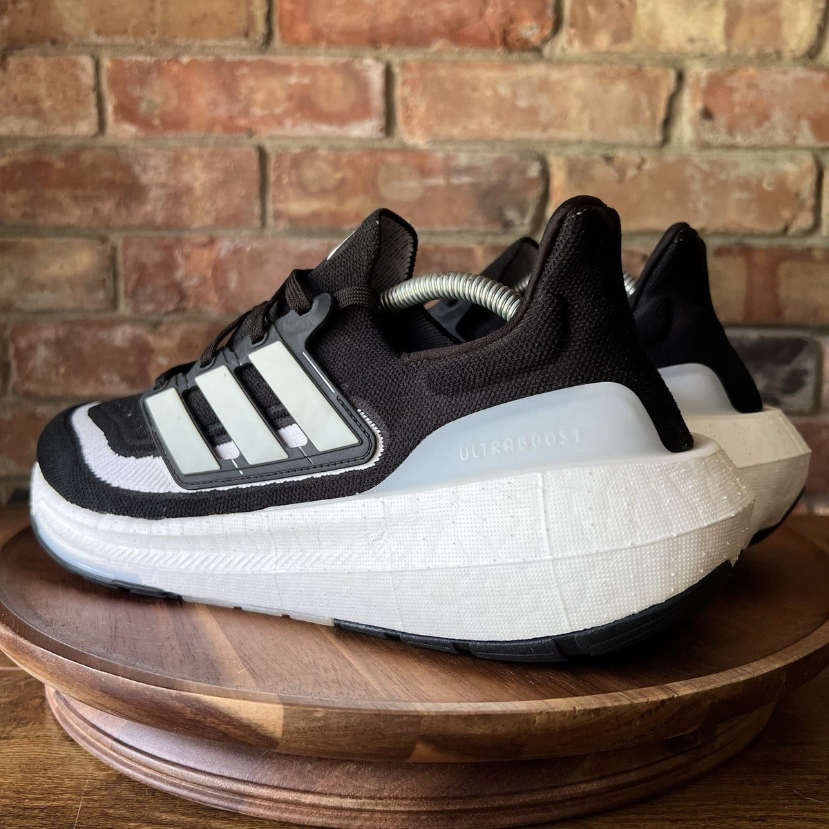 Adidas UltraBoost Light Mens Size 10.5 Black White Running Sneakers Shoes