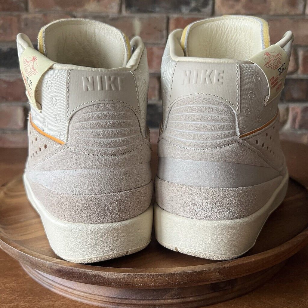 Jordan 2 Rattan X Union LA Suede Cream Yellow Shoes Sneakers Men's 10.5