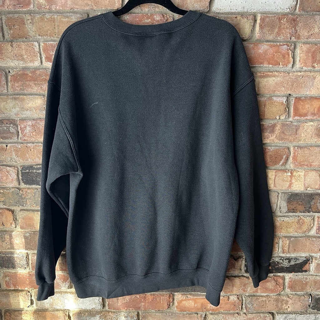 Vintage Purdue University Sweatshirt Size Large Pullover College Black Sweater