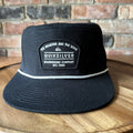 The Mountain And The Wave Quicksilver Flatbill Black White Rope Hat