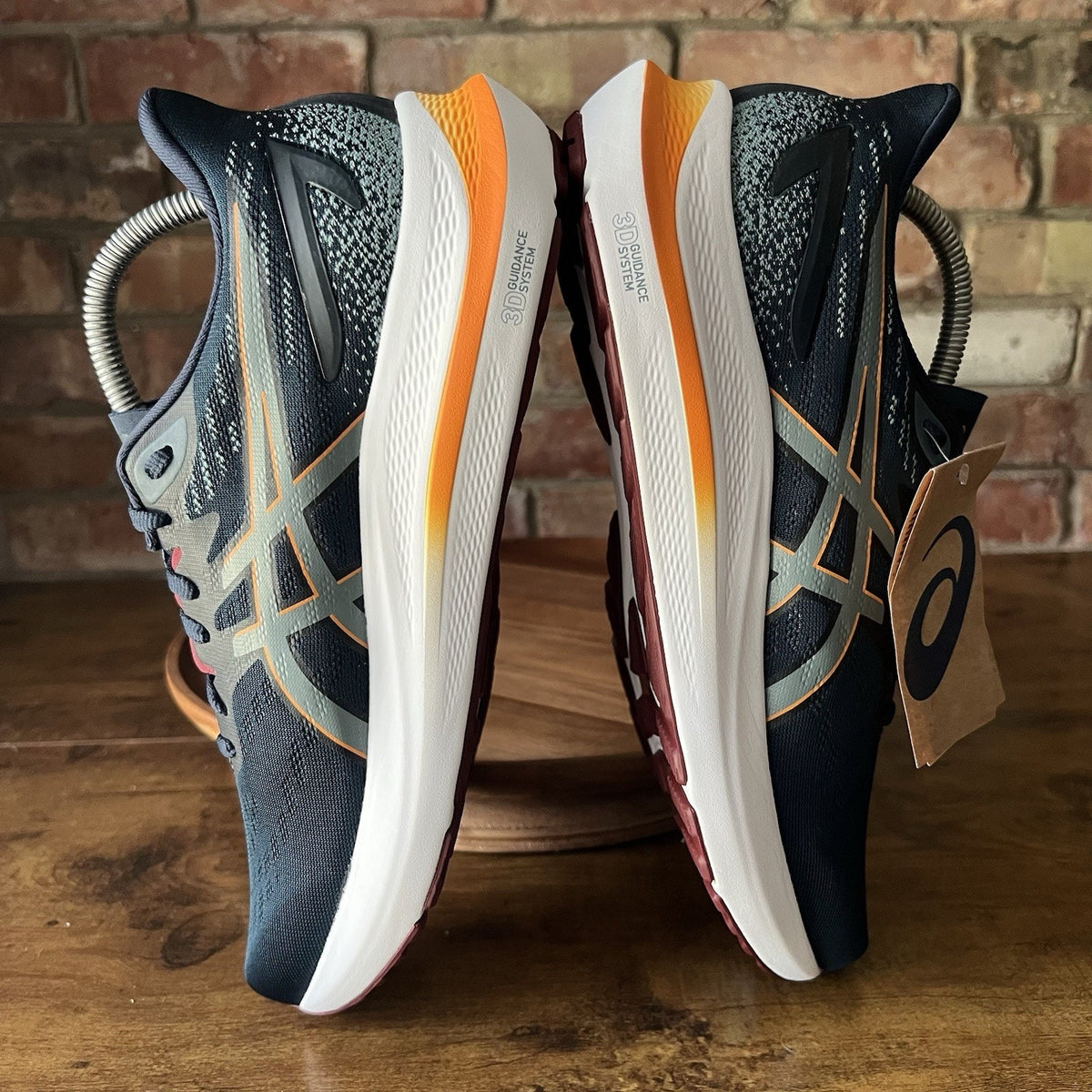 ASICS GT-2000 12 Stability Men's 8 Blue Orange Athletic Running Shoes Sneakers
