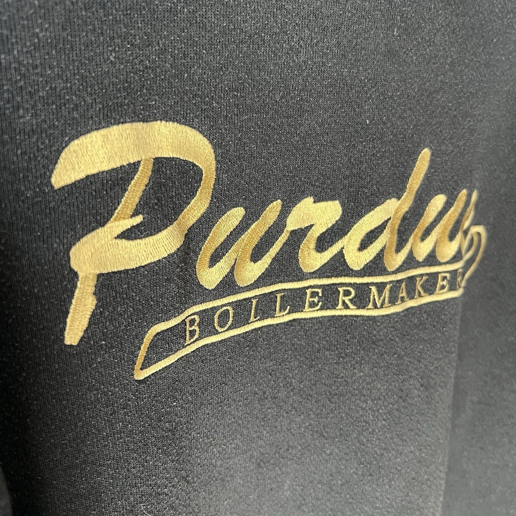 Vintage Purdue University Sweatshirt Size Large Pullover College Black Sweater