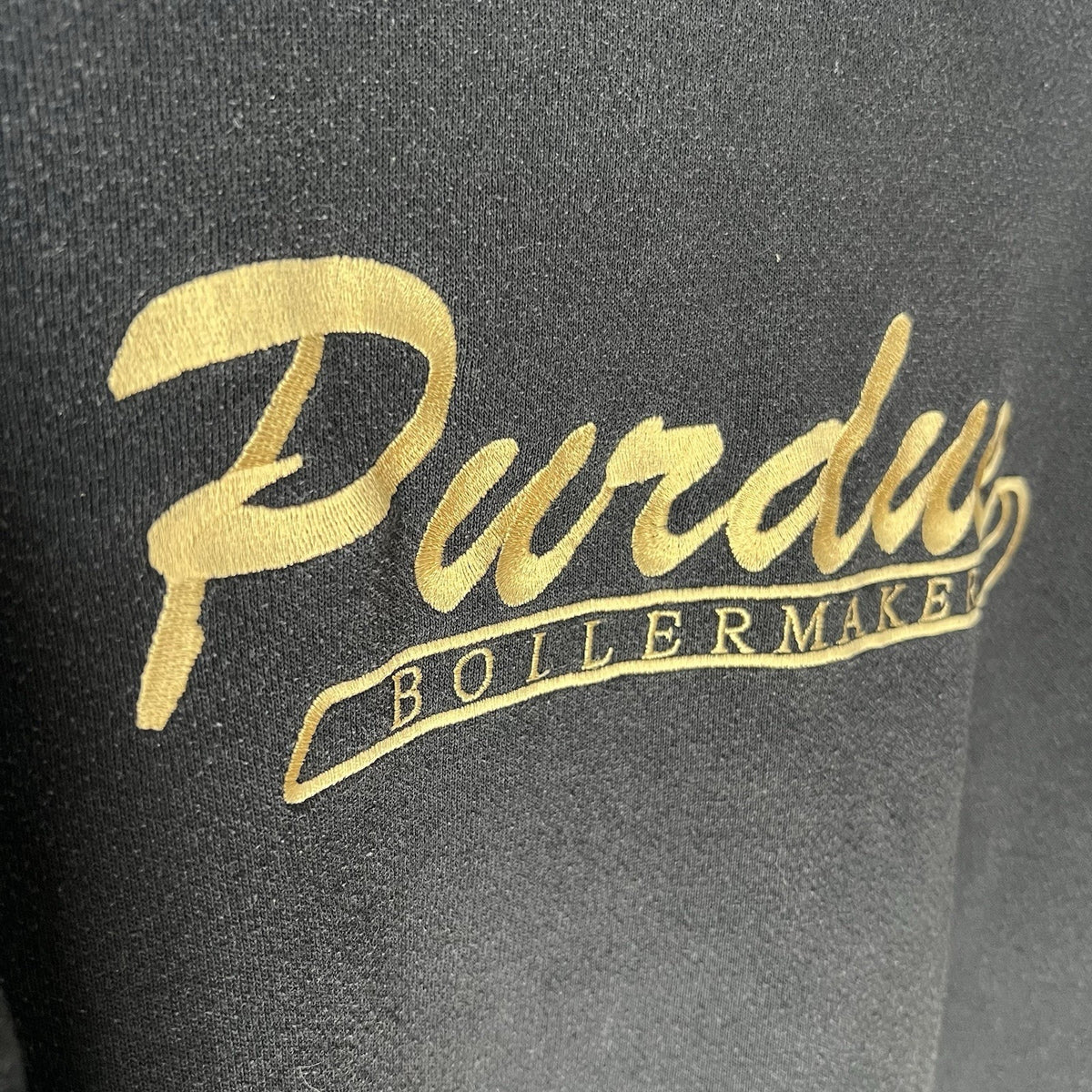 Vintage Purdue University Sweatshirt Size Large Pullover College Black Sweater