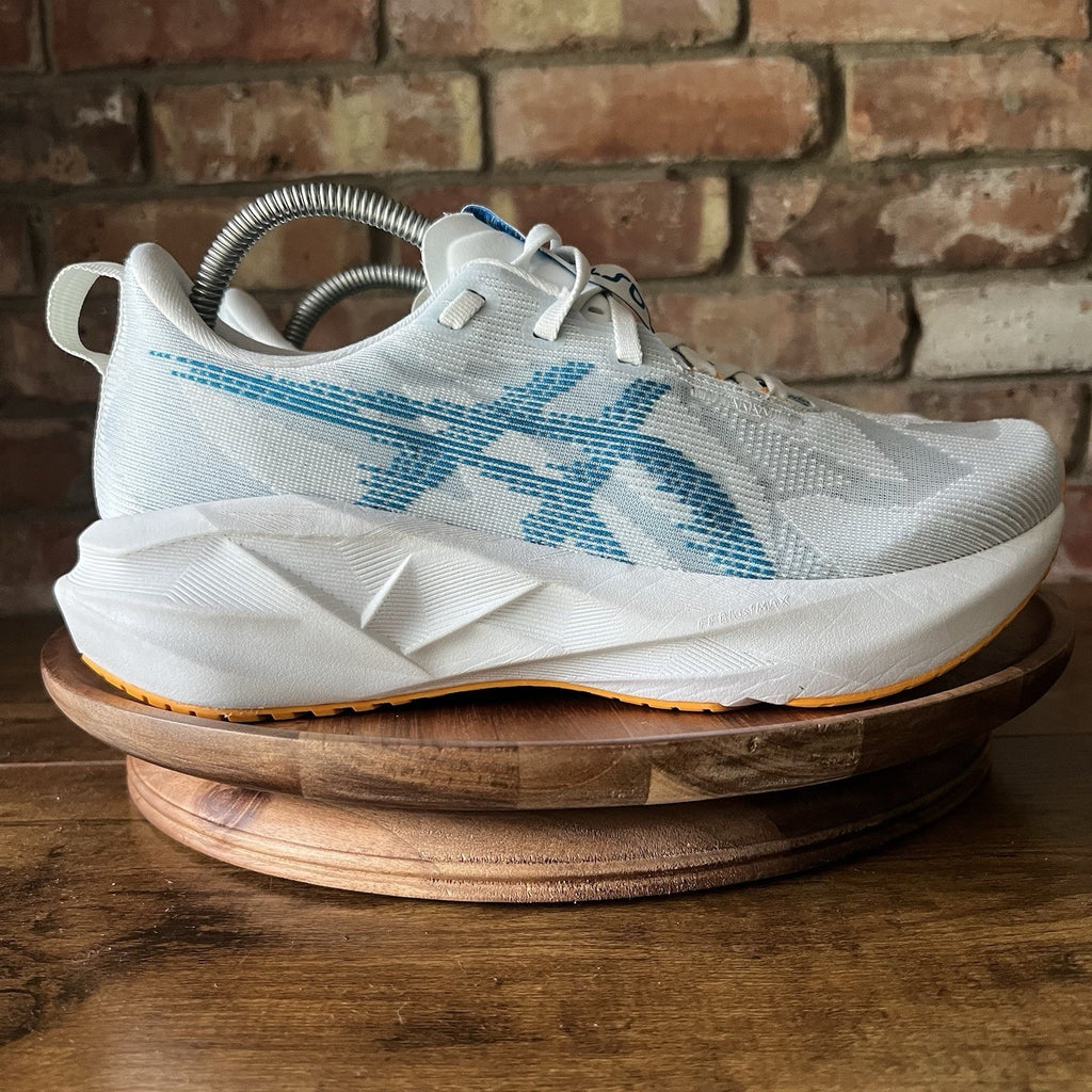 Asics Novablast 5 Max Cushion Mens 8.5 Blue White Running Shoes Sneakers