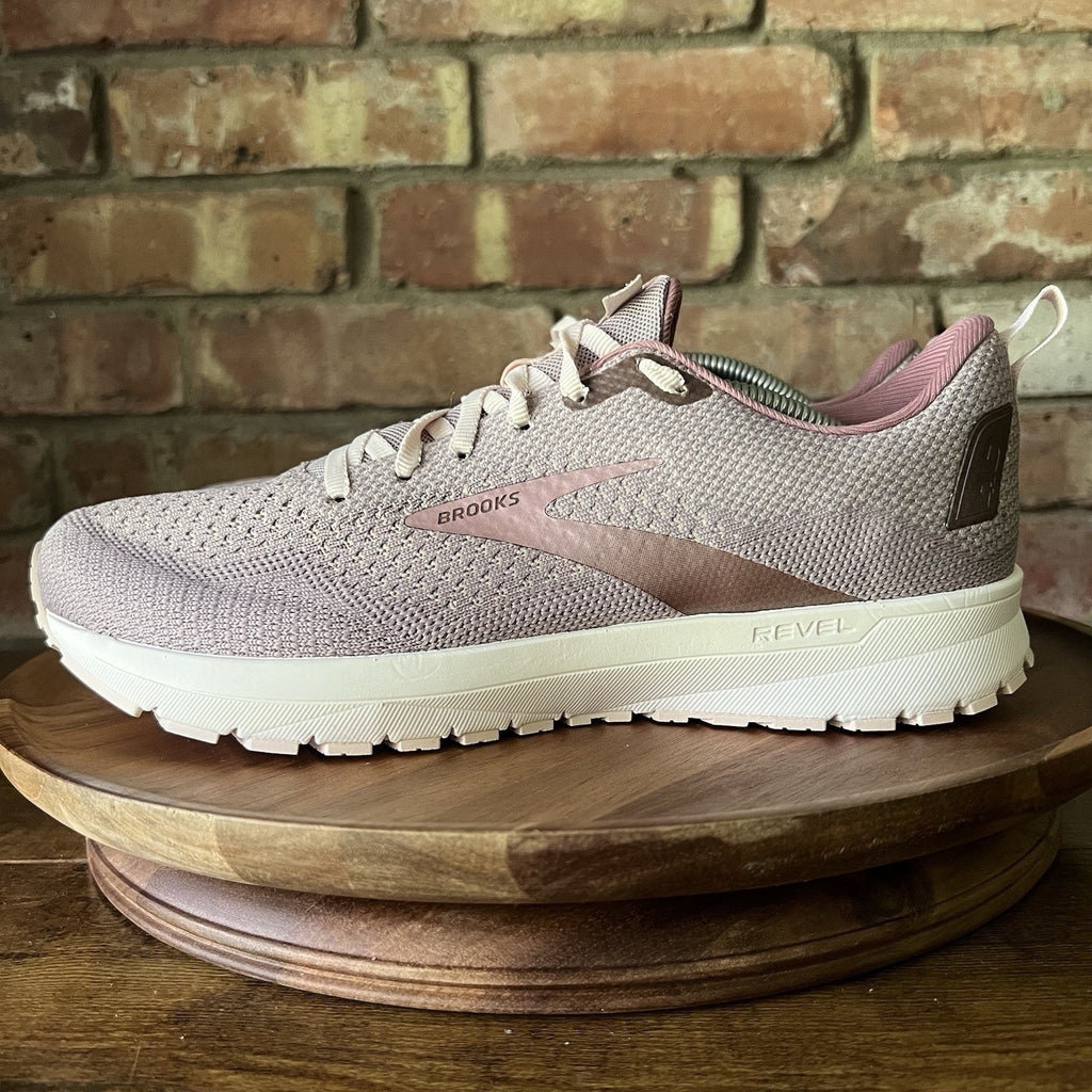 Brooks Revel 4 Running Neutral Cushion Womens 9.5 Rose Pink Sneakers Shoes