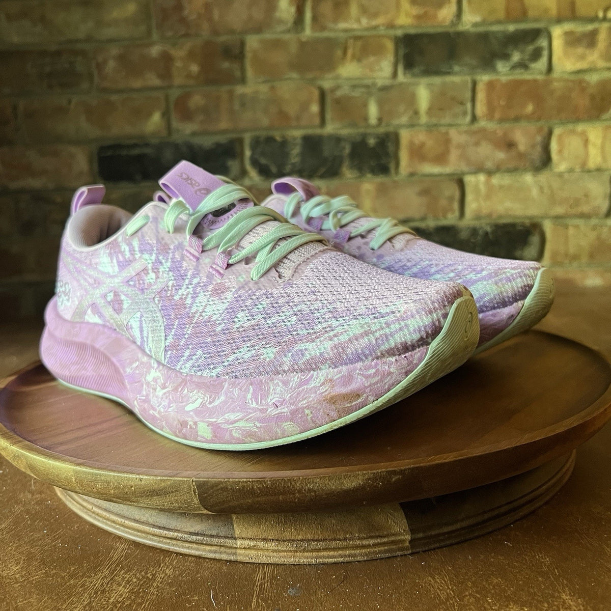 Asics Gel Noosa Tri 16 Pink Marbled Women's 9.5 Road Running Shoes Sneakers