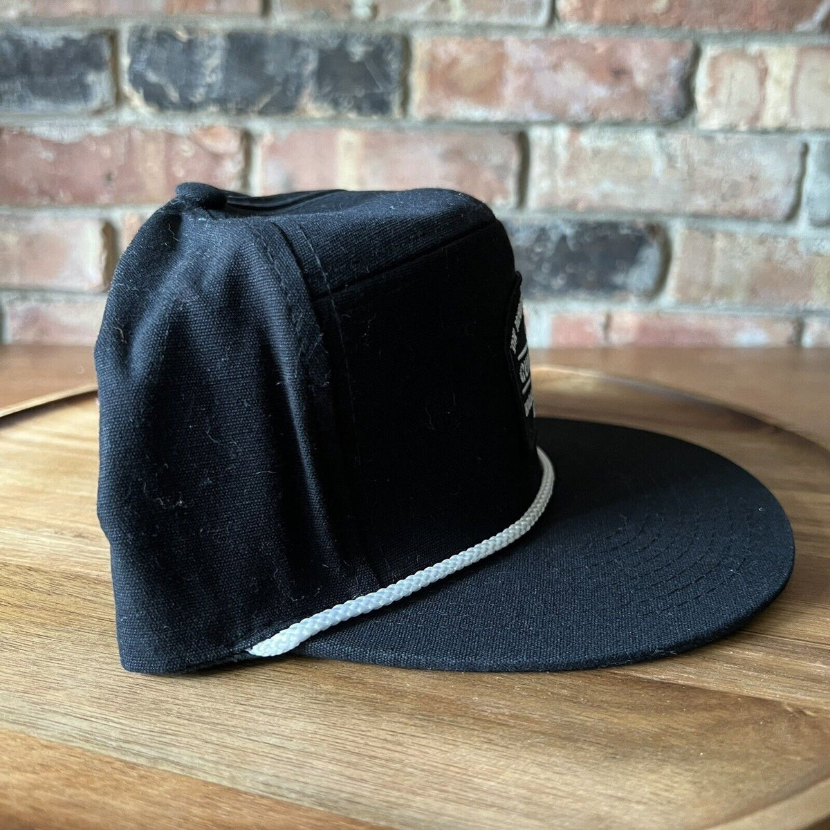 The Mountain And The Wave Quicksilver Flatbill Black White Rope Hat