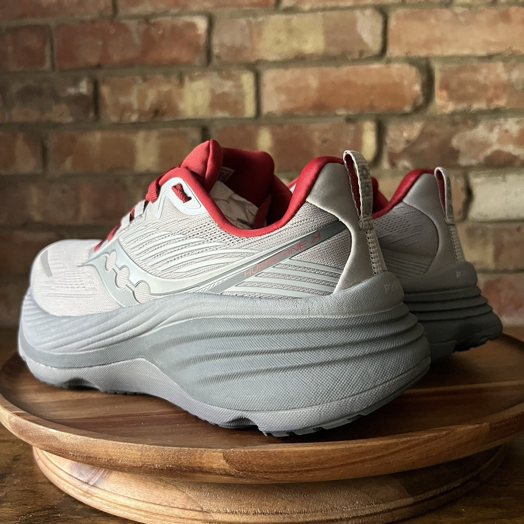 Saucony Hurricane 24 Max Cushion Stability Men's 7.5 Gray Running Shoes Sneakers