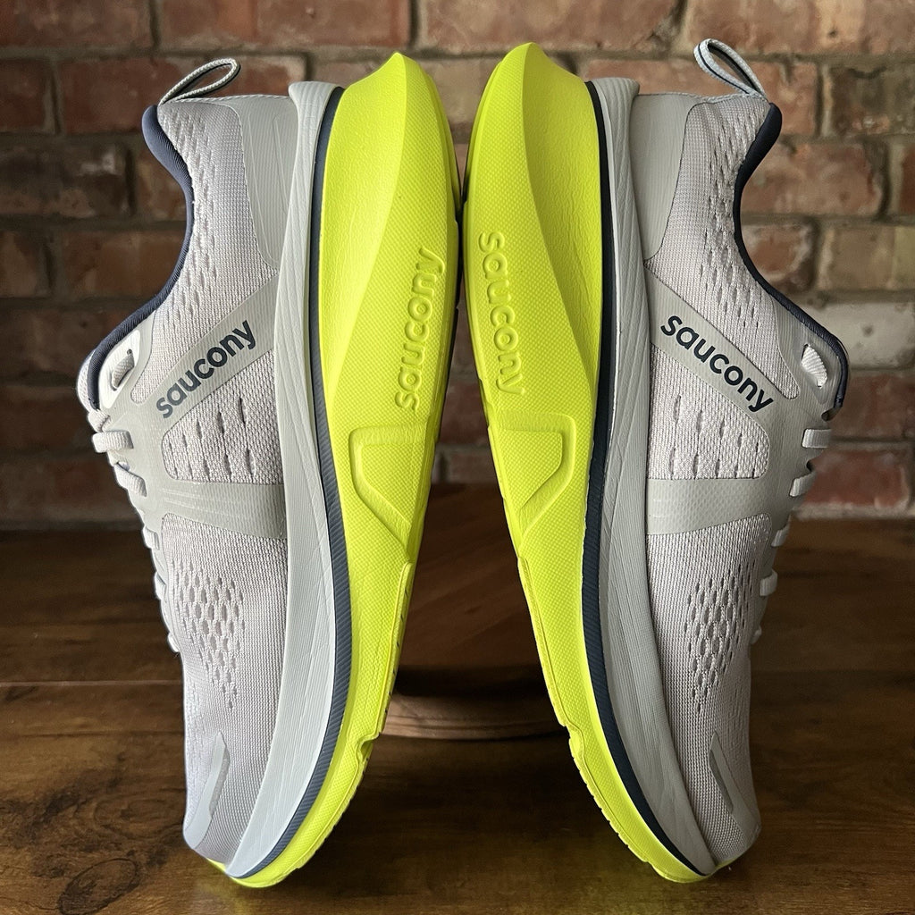 Saucony Guide 18 Stability Cushioned Gray Yellow Running Shoes Sneakers Mens 9.5