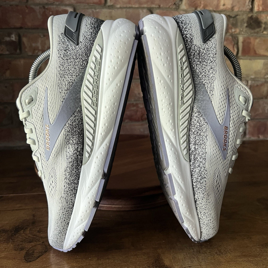 Brooks Ariel GTS 24 Suppotive Women's 11 Gray Purple Running Walk Shoes Sneakers