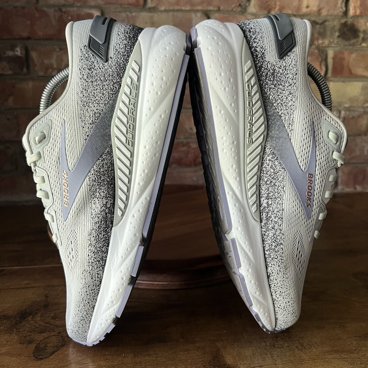 Brooks Ariel GTS 24 Suppotive Women's 11 Gray Purple Running Walk Shoes Sneakers