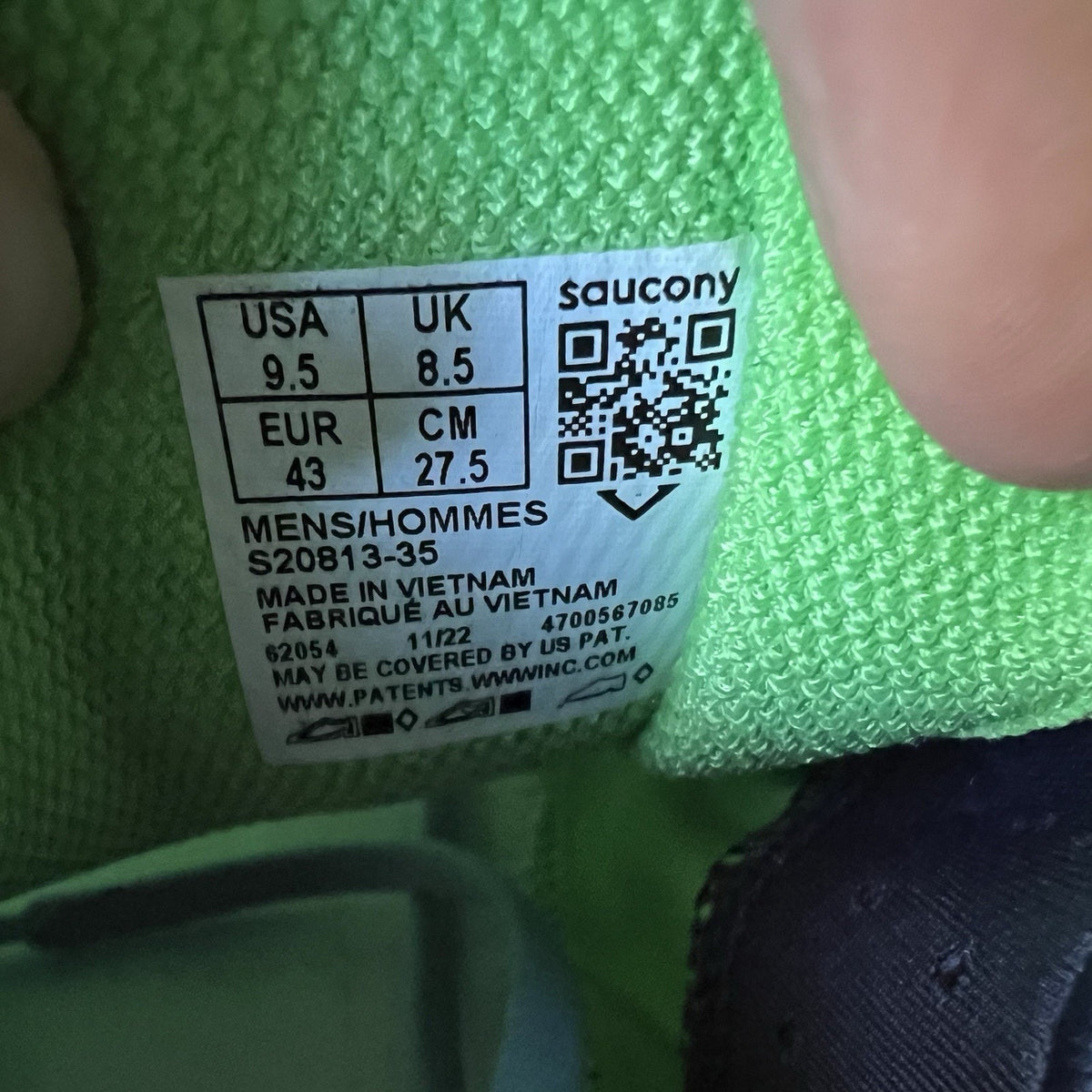 Saucony Endorphin Shift 3 Men's Size 9.5 Blue Race Running Shoes Sneakers