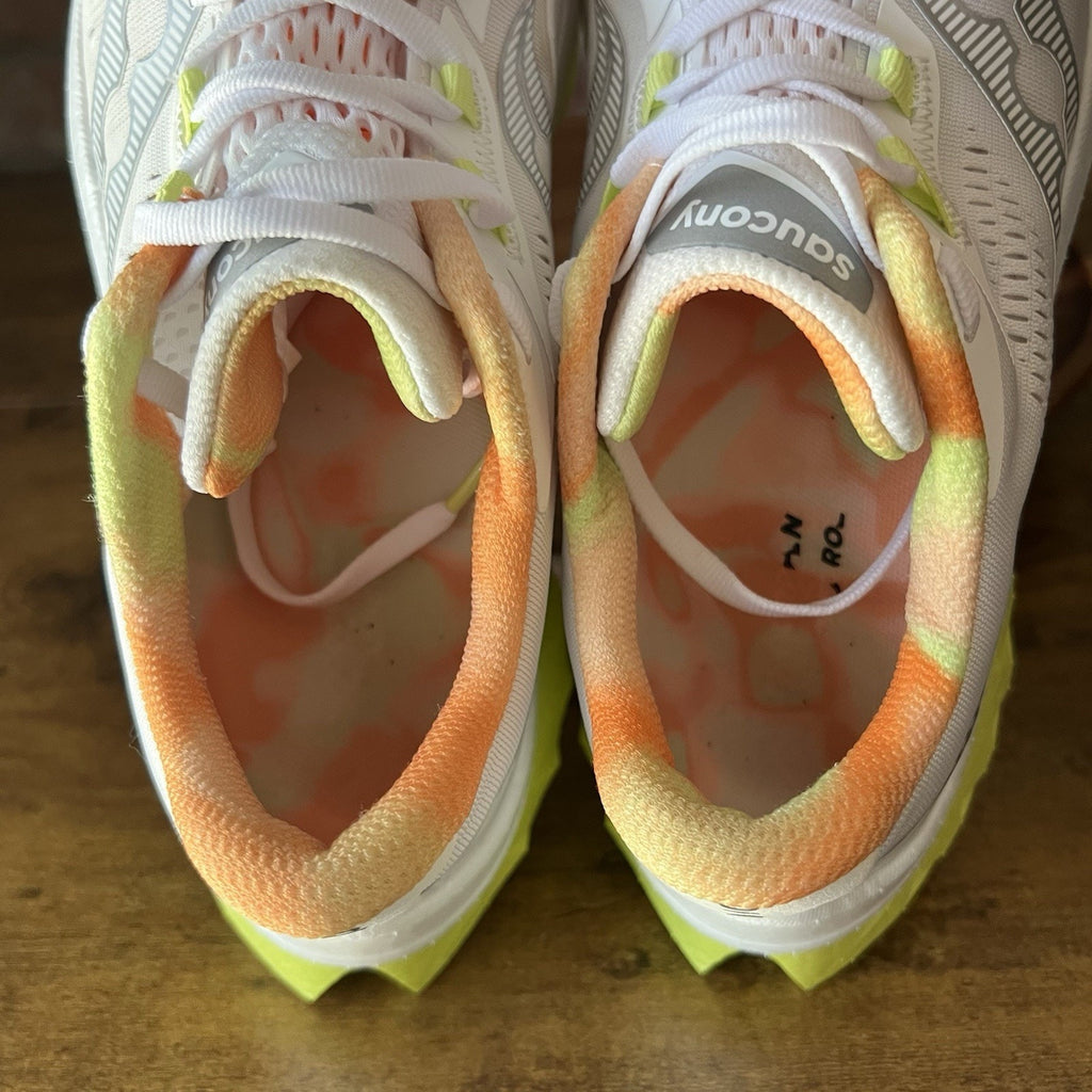 Saucony Endorphin Speed 4 Women's 10 White Sunny Speedroll Cushion Running Shoes