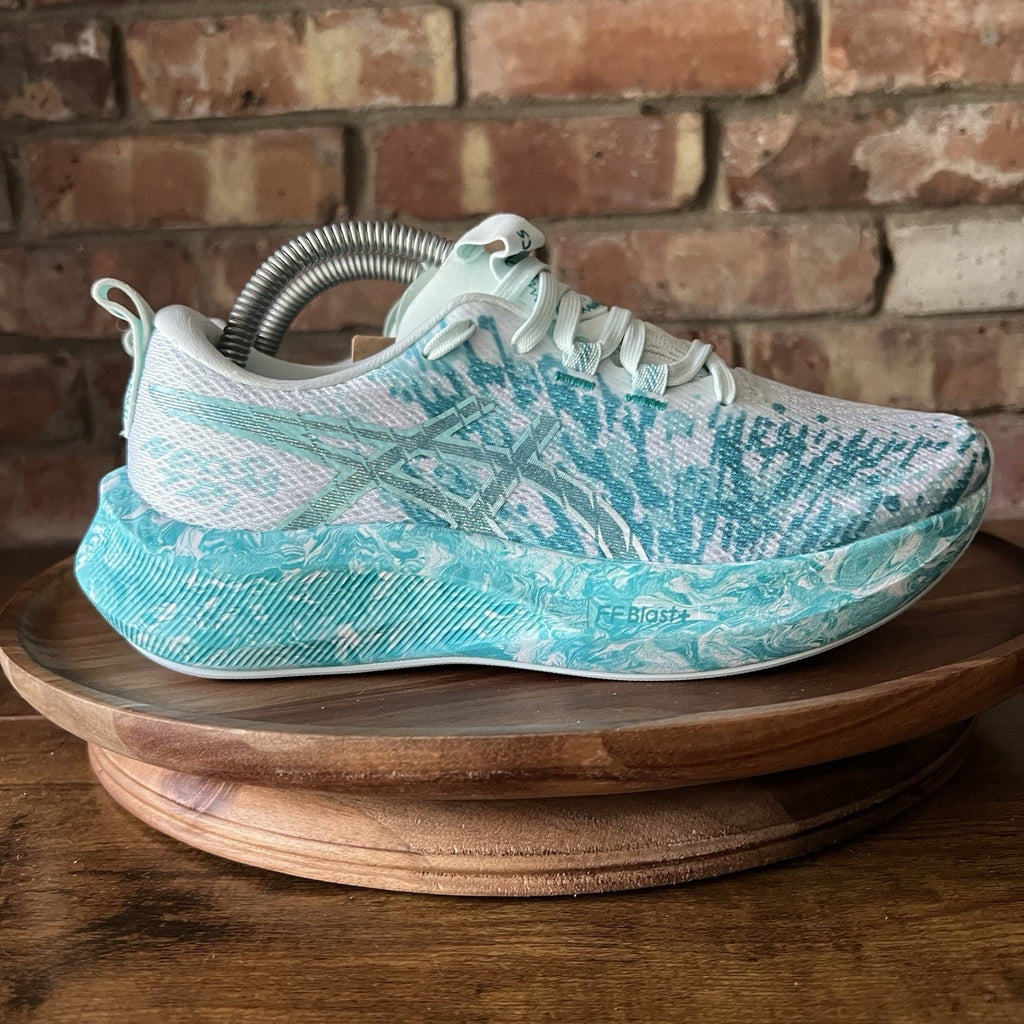 Asics Noosa Tri 16 White Aqua Running Women's 6 FF Blast Cushioned Shoes