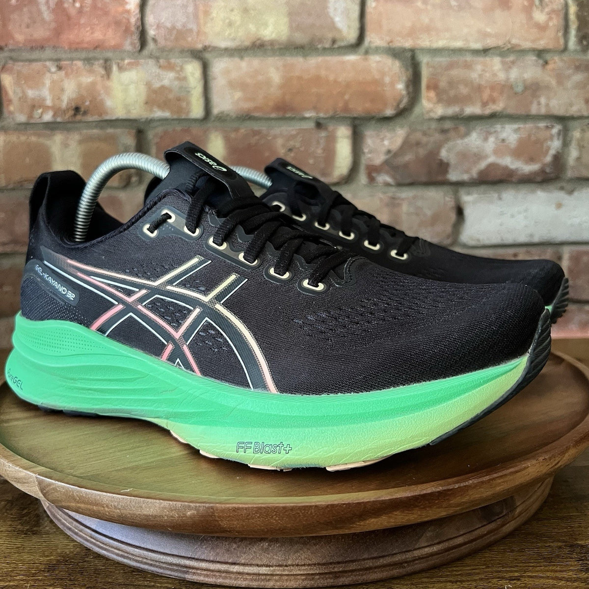ASICS GEL-Kayano 32 Stability FF Blast Cushion Green Running Shoes Men's 9