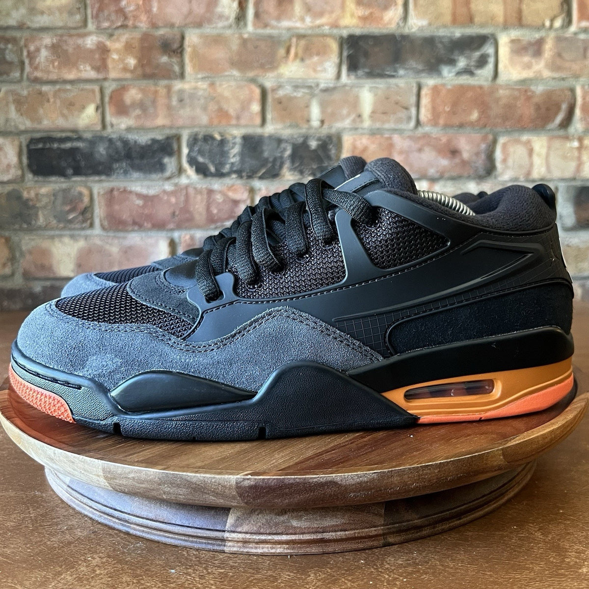Air Jordan 4 RM Black Gray Starfish Low Shoes Sneakers Mens Sizes 11