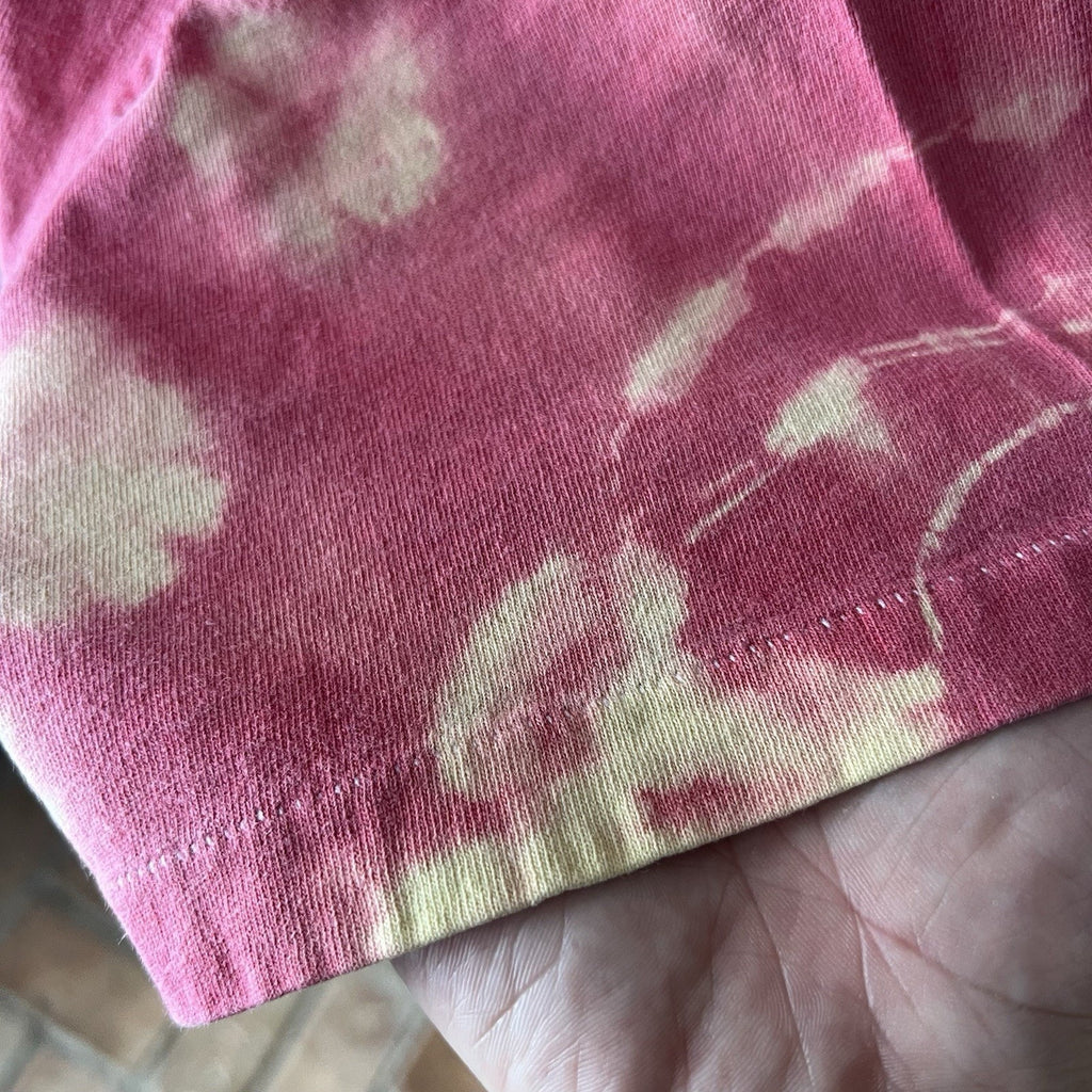 Vintage Led Zeppelin XL Hindenburg Crash Tie Dye Orange '95 Shirt Rock Faded