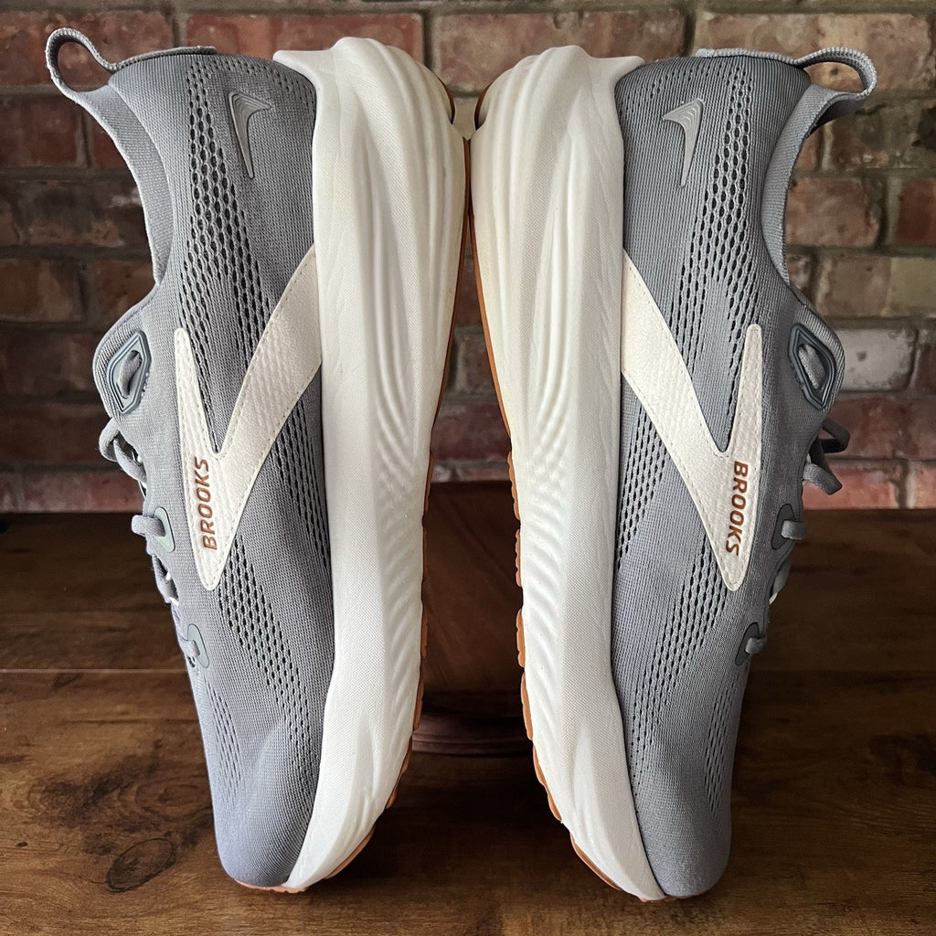 Brooks Glycerin 22 Mens 14 Primer Gray Neutral Cushion Running Shoe Sneakers