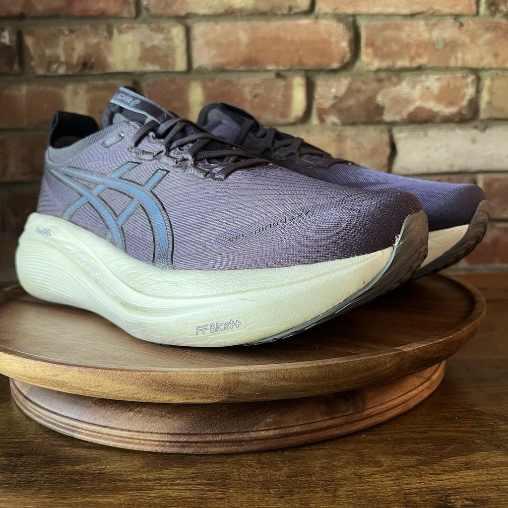 Asics Gel-Nimbus 27 Blue Max Cushion Men 11.5 W Blue Running Shoes Sneakers
