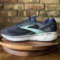 Brooks Ghost 14 Womans 9.5 Neutral Cushion Running Navy White Sneakers Shoes