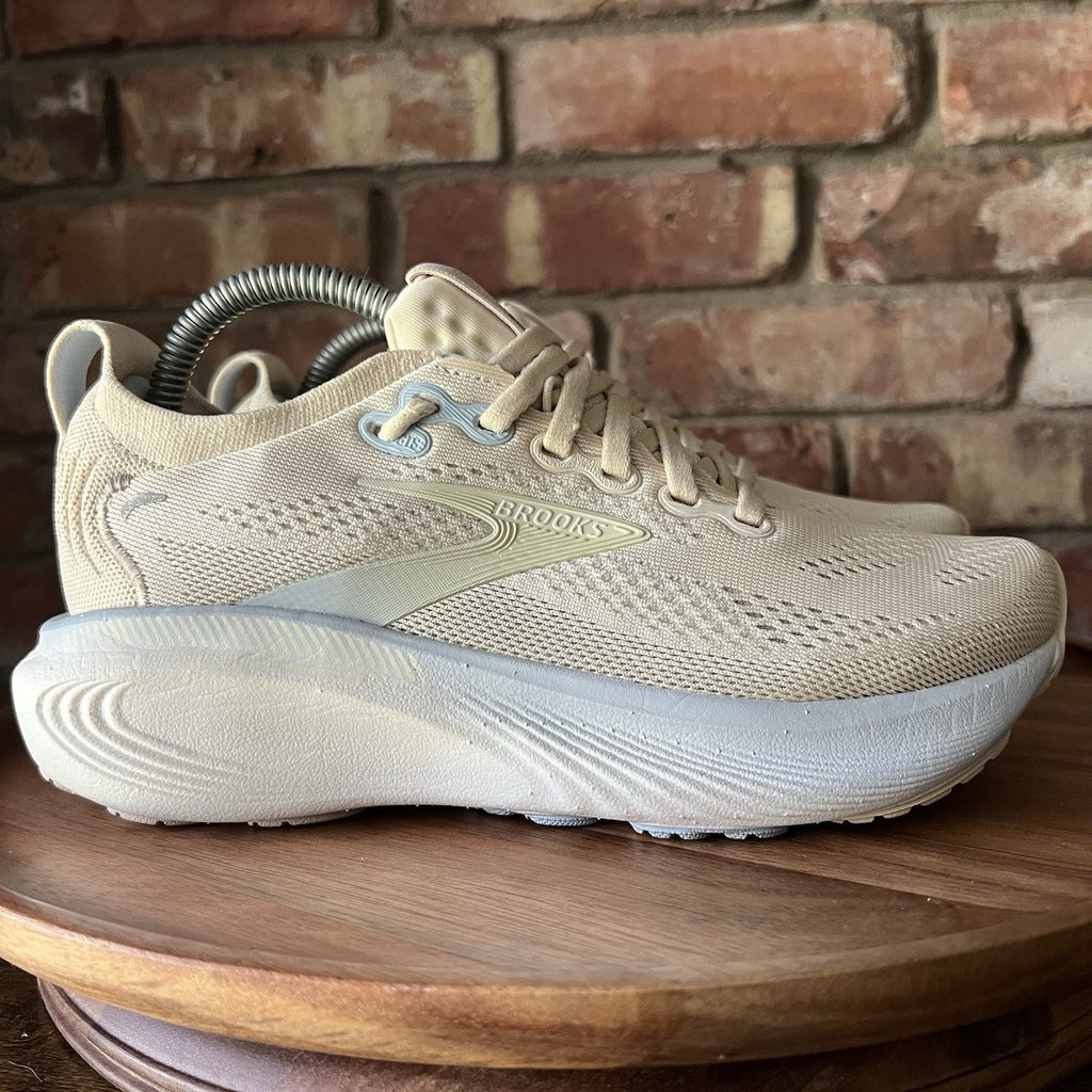 Brooks Adrenaline GTS 25 Supportive Women's 5 Cream Blue Running Shoes Sneakers