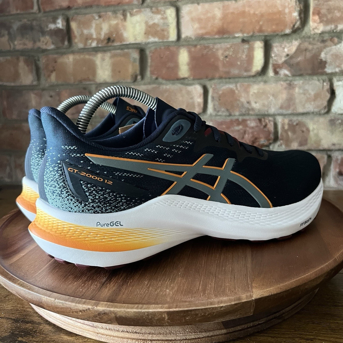 ASICS GT-2000 12 Stability Men's 8 Blue Orange Athletic Running Shoes Sneakers