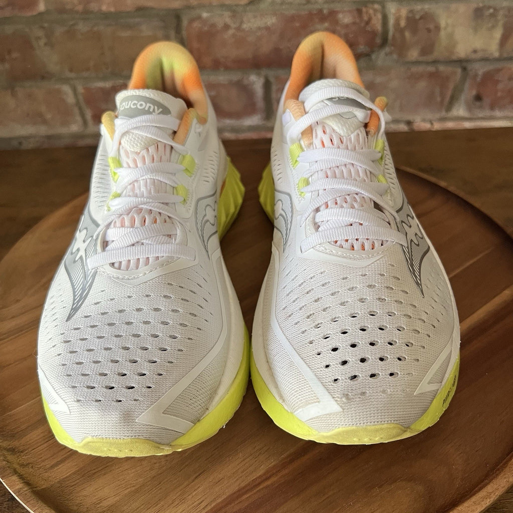 Saucony Endorphin Speed 4 Women's 10 White Sunny Speedroll Cushion Running Shoes