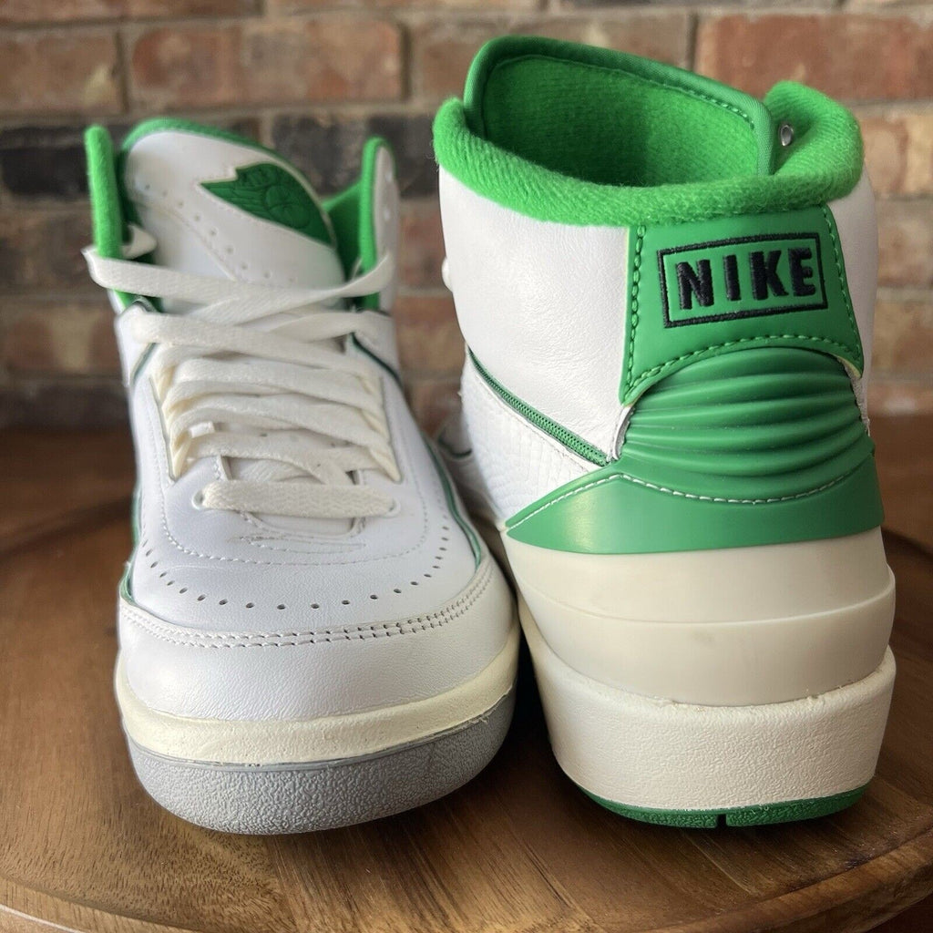 Nike Air Jordan 2 Retro GS Lucky Green Cream Youth 6.5 Women's 8 Shoes Sneakers