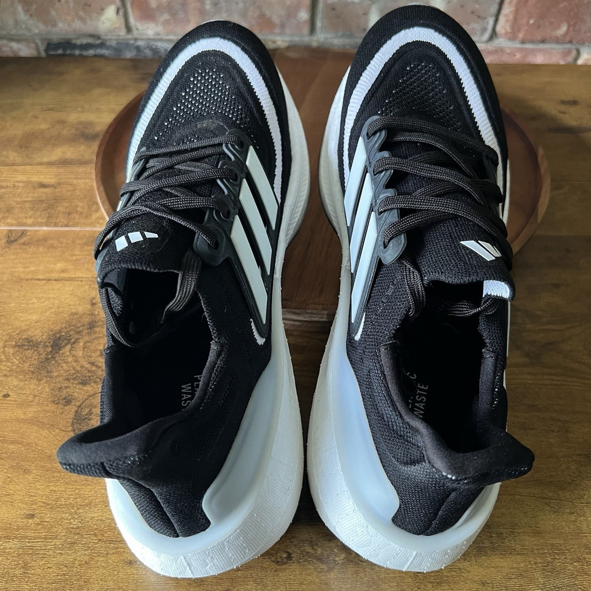 Adidas UltraBoost Light Mens Size 10.5 Black White Running Sneakers Shoes