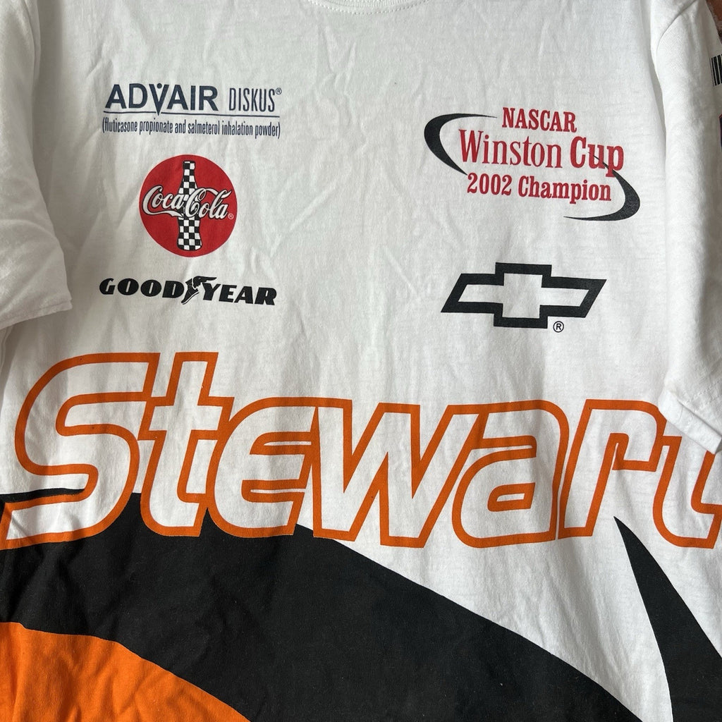 2002 Vintage Winner's Circle Authentic Tony Stewart All Over Print Size M