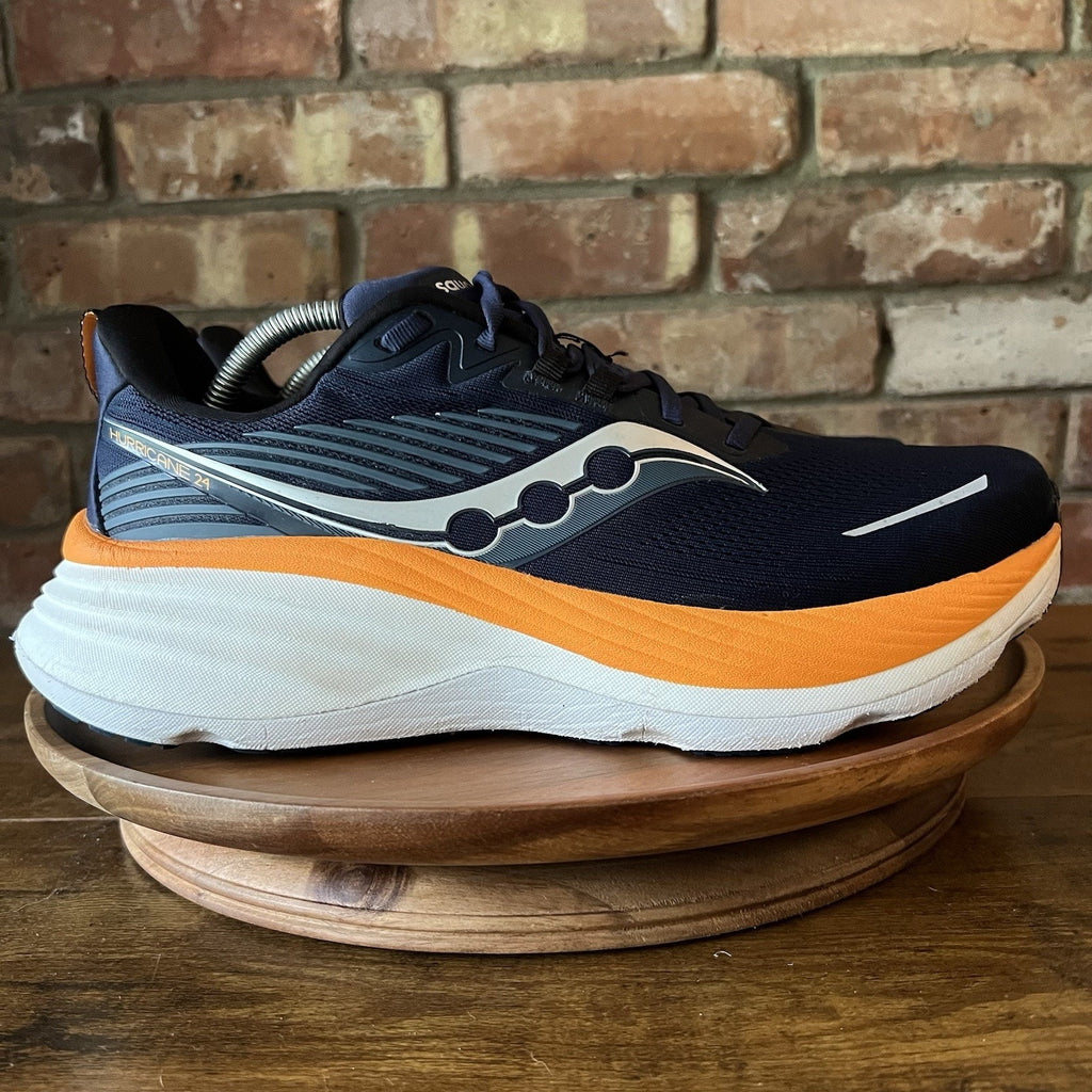 Saucony Hurricane 24 Max Cushion Stability Mens 11.5 Navy Running Shoes Sneakers