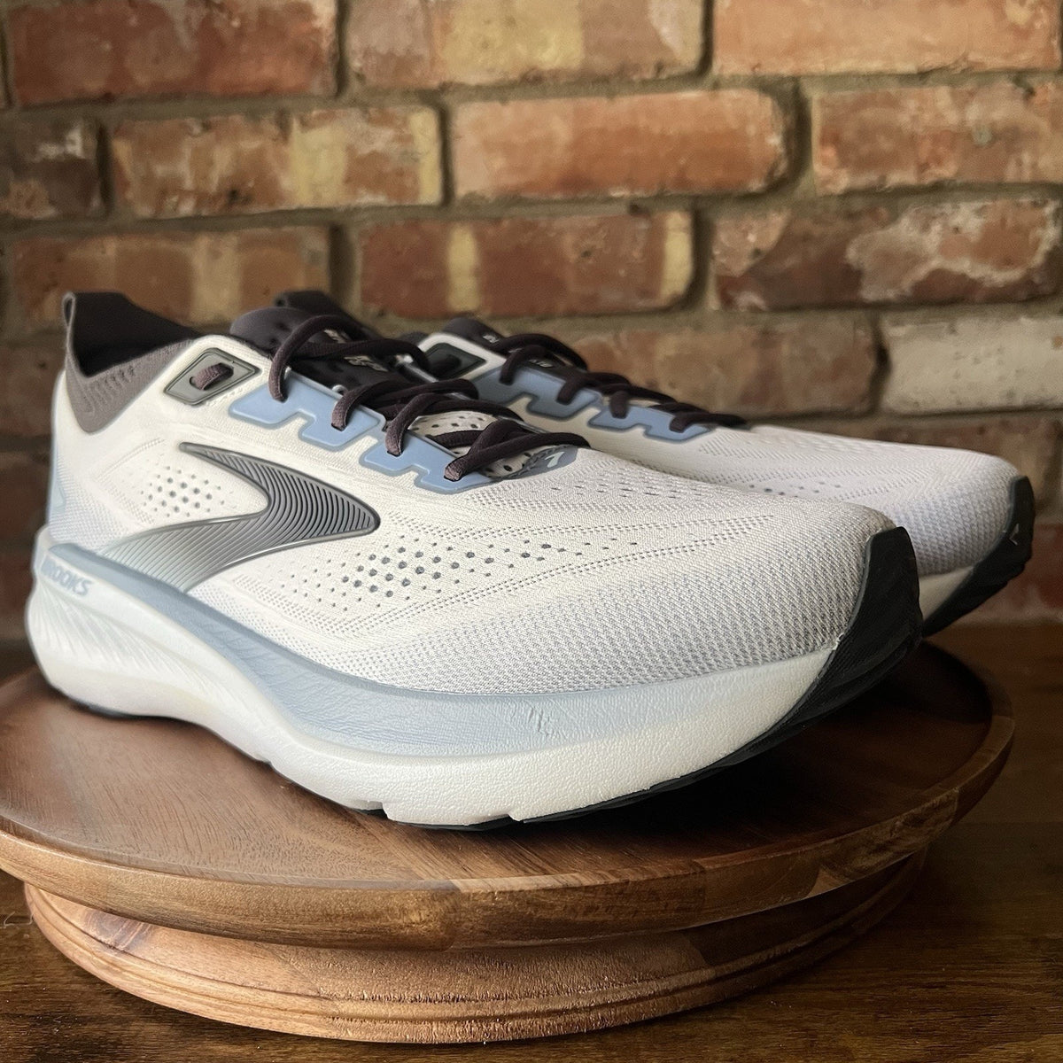 Brooks Glycerin GTS 23 Supportive Running Blue White Shoes Sneakers Men's 14
