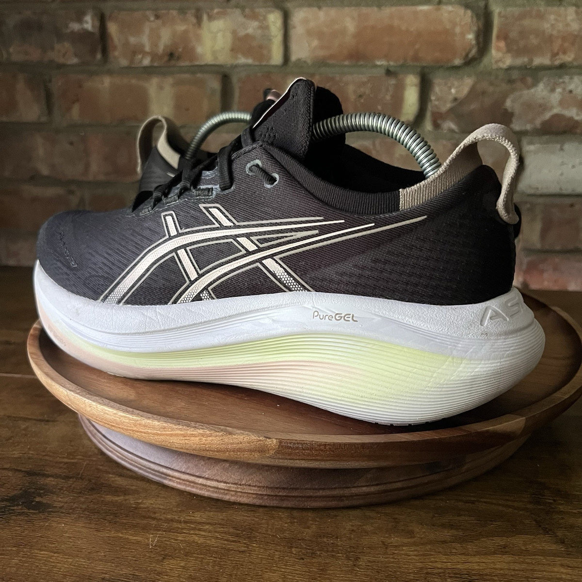 Asics Gel Nimbus 27 Black Breeze Running Max Cushion Shoes Sneakers Women's 11
