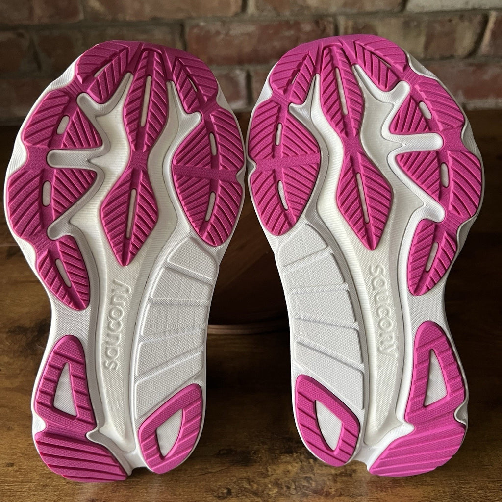 Saucony Hurricane 24 Stability Max Cushion Blue Pink Running Shoes Womens 5