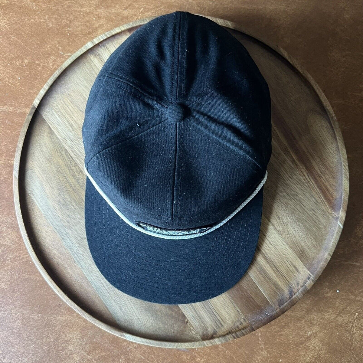 The Mountain And The Wave Quicksilver Flatbill Black White Rope Hat