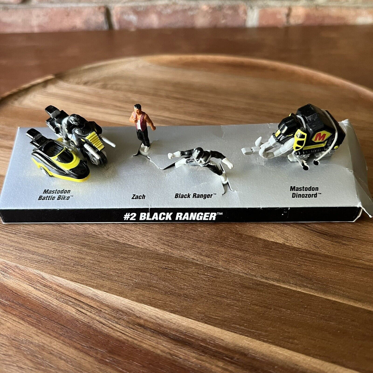 1994 Micro Machines Mighty Morphin Power Rangers Set #2 BLACK RANGER Galoob
