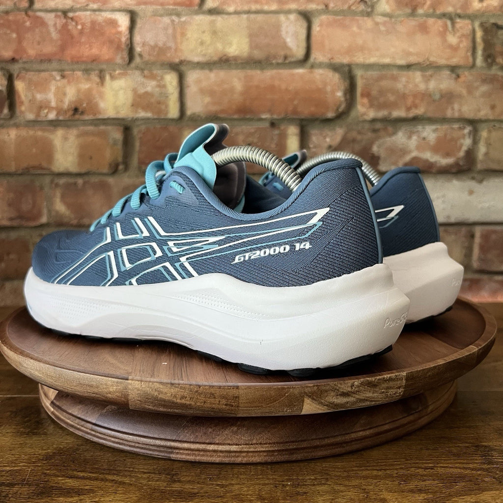 Asics GT-2000 14 Womens Size 10.5 Blue White Max Cushion Running Shoes Sneakers